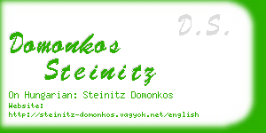 domonkos steinitz business card